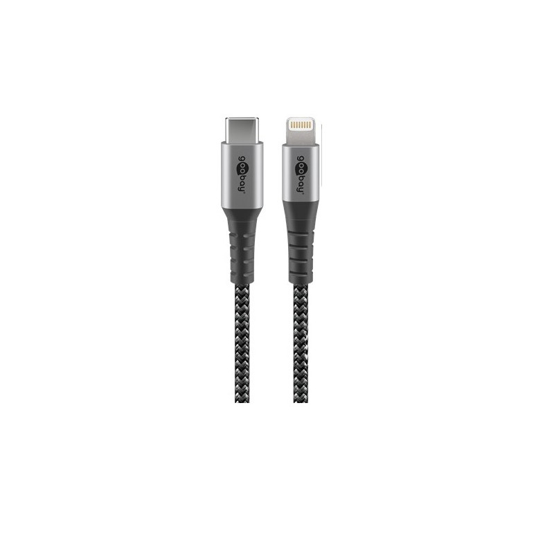 CABLE SINCRONIZACION+CARGA USB-C / LIGHTNING 1m