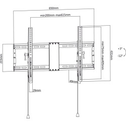 SOPORTE TV / LCD PARED 1 MOVIMIENTO 37 A 70´´