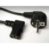CABLE DE ALIMENTACION CPU-RED ACODADO 2 Mts.