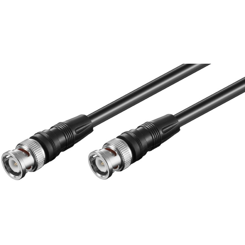 CABLE COAXIAL RG58 CONECTORES BNC MACHO 2Mts