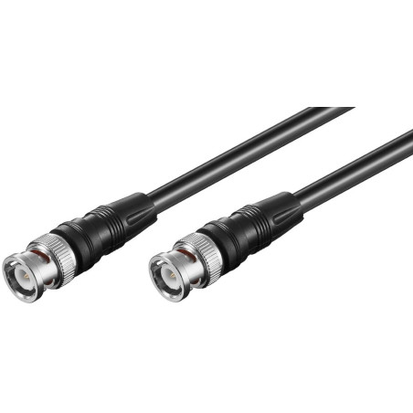 CABLE COAXIAL RG58 CONECTORES BNC MACHO 2Mts