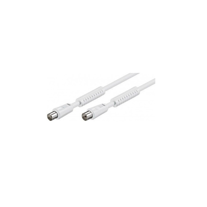 CABLE ANTENA TV 10Mts M - H 75Ohm. FERRITAS