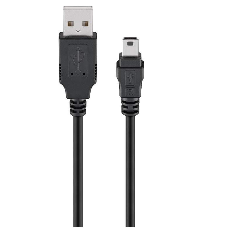 CABLE USB 2.0 TIPO A(M)- USB B Mini 5 pines(M) 5M
