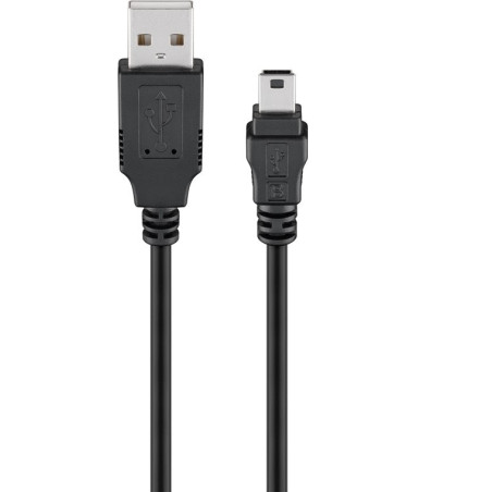 CABLE USB 2.0 TIPO A(M)- USB B Mini 5 pines(M) 5M