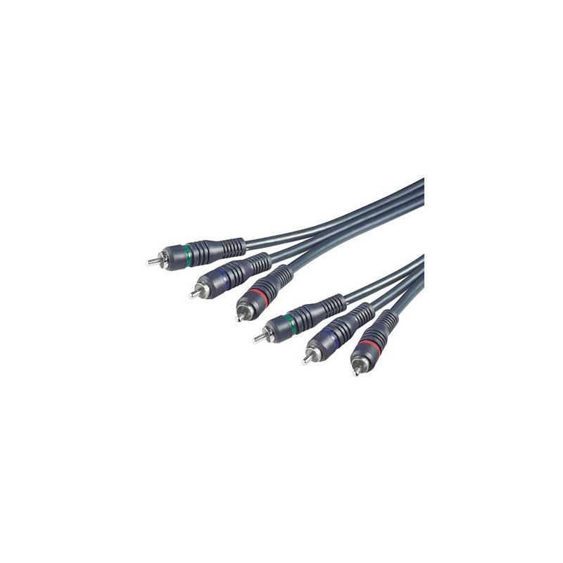 CABLE VIDEO COMPUESTO 3 x RCA  RGB  DE 2Mts.