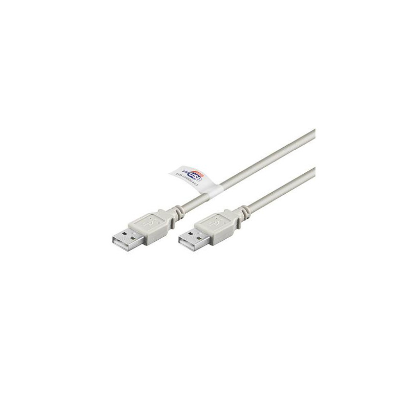 CABLE CONEXION USB 2.0 A-A  1.8 MTS