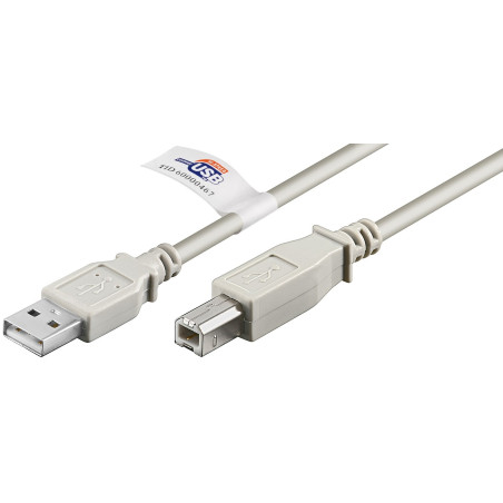 CABLE CONEXIÓN USB 2.0 A-B  3 MTS HI-SPEED