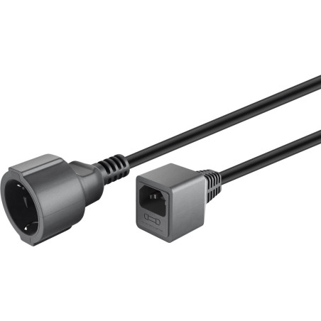 CABLE DE ALIMENTACION CPU C14 - SCHUKO H 15 CM
