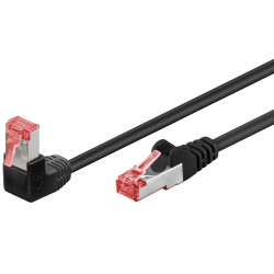 LATIGUILLO NEGRO S/FTP ACODADO 90º CAT6 5M PiMF