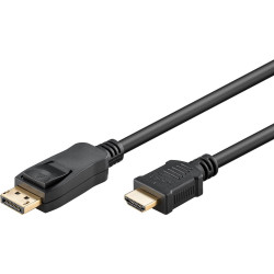 CABLE DISPLAYPORT  v1.2 (M) - HDMI (M) 4K@30Hz 1M