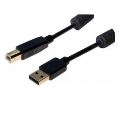 CABLE CONEXIÓN USB 2.0 A-B 5Mts CON FERRITAS