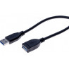 CABLE EXTENSION USB 3.0 A(M)-A(H) 1 MTS.