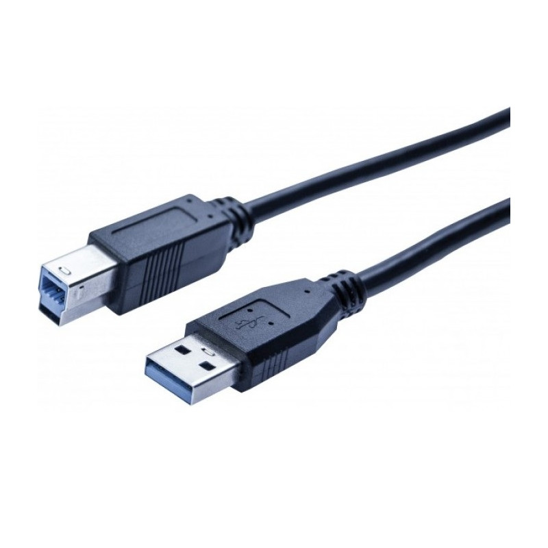 CABLE CONEXIÓN USB 3.0 A-B  1.8 MTS NEGRO