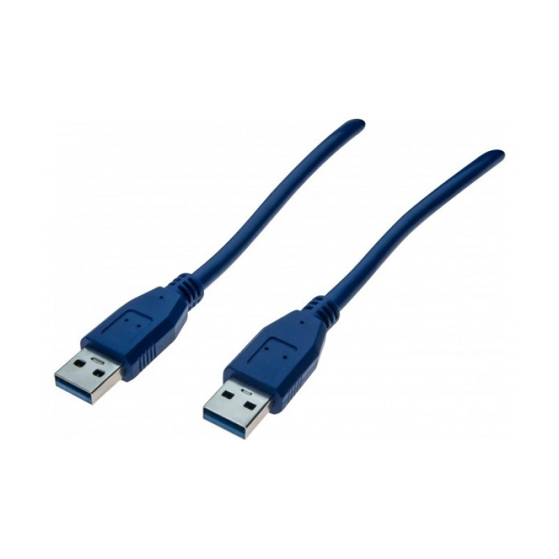 CABLE CONEXION USB 3.0 A (M)-A(M)  2Mts AZUL