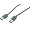 CABLE CONEXION USB 2.0 A-A  2MTS