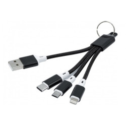 CABLE TRIPLE USB-A / LIGHTNING+USB-C+MICRO USB 0.1