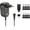 ALIMENTADOR UNIVERSAL  3-12V  8 TOMAS + USB 12W 1A