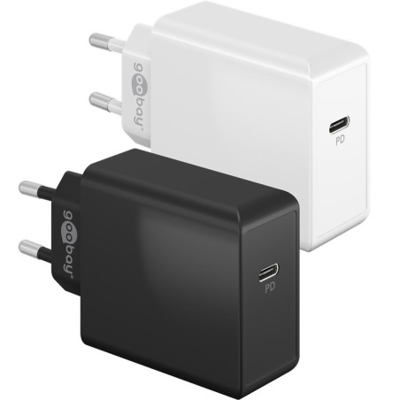 ALIMENTADOR USB-C 65W DP 240V 3A NEGRO