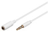 CABLE AUDIO JACK STEREO TETRAPOLAR 3.5 M - H  0.5m