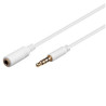 CABLE AUDIO JACK STEREO TETRAPOLAR 3.5 M - H  2m
