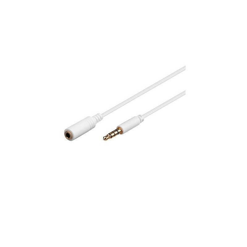 CABLE AUDIO JACK STEREO TETRAPOLAR 3.5 M - H  5m