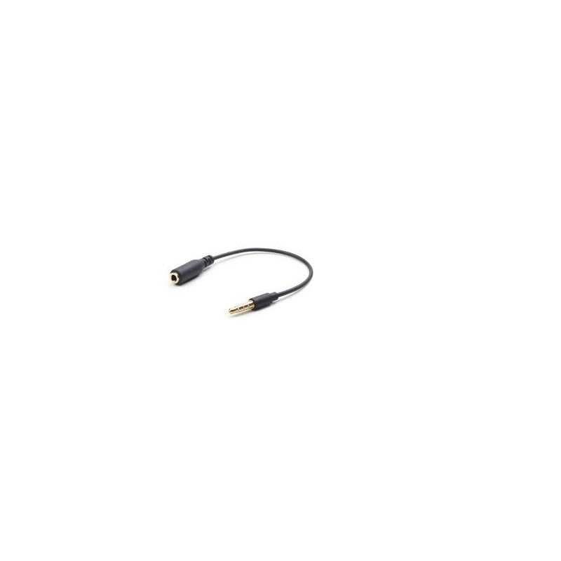 CABLE AUDIO JACK STEREO TETRAPOLAR 3.5 M - H  0.2m