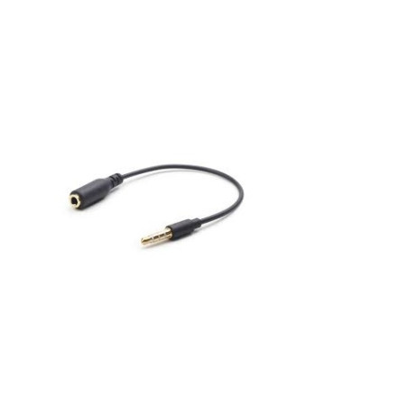 CABLE AUDIO JACK STEREO TETRAPOLAR 3.5 M - H  0.2m
