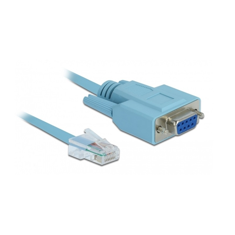 CABLE CONEXION CONSOLA CISCO DB9 HEMBRA - RJ45 1m