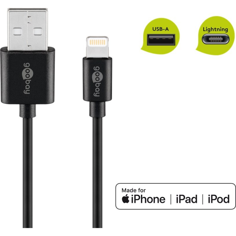 CABLE SINCRONIZACION + CARGA LIGHTNING USB MFI 1M