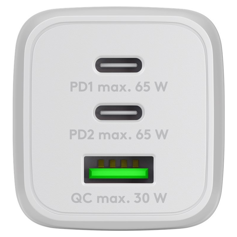 ALIMENTADOR USB-C 65 W 2 USB-C + USB 3.0 PD GaN
