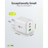 ALIMENTADOR USB-C 65 W 2 USB-C + USB 3.0 PD GaN