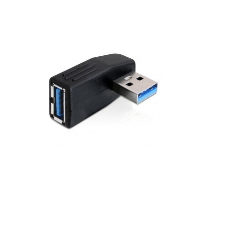 ADAPTADOR USB 3.0 TIPO A(M)- A(H) ACODADO90º HORIZ