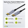 CABLE VIDEO HIBRIDO AOC HDMI 2.1 TIPO A 8K 50M