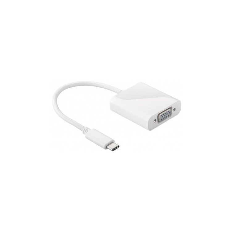 CONVERSOR DE VIDEO USB-C  (M) - VGA (H)