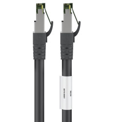 LATIGUILLO NEGRO S/FTP CAT8.1 FLEX 3 Mts. LSZH