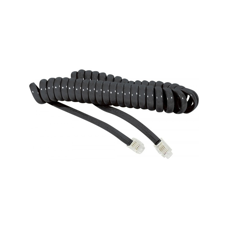 CABLE TELEFONICO RIZADO BLANCO 4 VIAS RJ9 4Mts