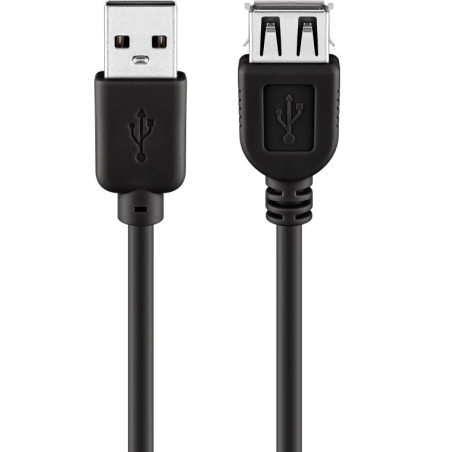 CABLE EXTENSION USB 2.0 A(M)-A(H) 0.6 MTS.