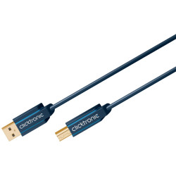 CABLE CONEXION USB 2.0 A-B 3Mts CHAPADO EN ORO