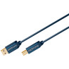 CABLE CONEXION USB 2.0 A-B 3Mts CHAPADO EN ORO