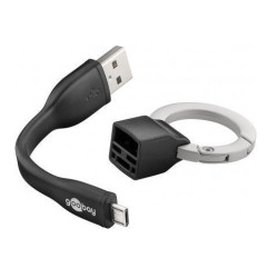 CABLE USB 2.0  A(M)-MICRO USB B(M) 0.085m +LLAVERO