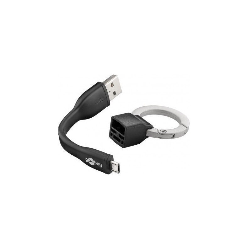 CABLE USB 2.0  A(M)-MICRO USB B(M) 0.085m +LLAVERO