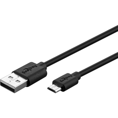 CABLE USB 2.0 TIPO A(M)-MICRO USB TIPO B (M) 1Mtr