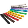 KIT MARCADORES CABLES 10 COLORES/ 10 NUMEROS 2.5mm