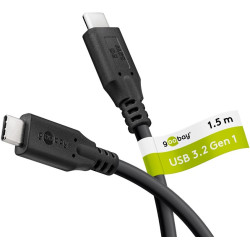 CABLE USB 3.2 Gen1 USB-C (M)-(M) 60W 5Gbps 1.5m