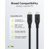 CABLE USB 3.2 Gen1 USB-C (M)-(M) 60W 5Gbps 1.5m
