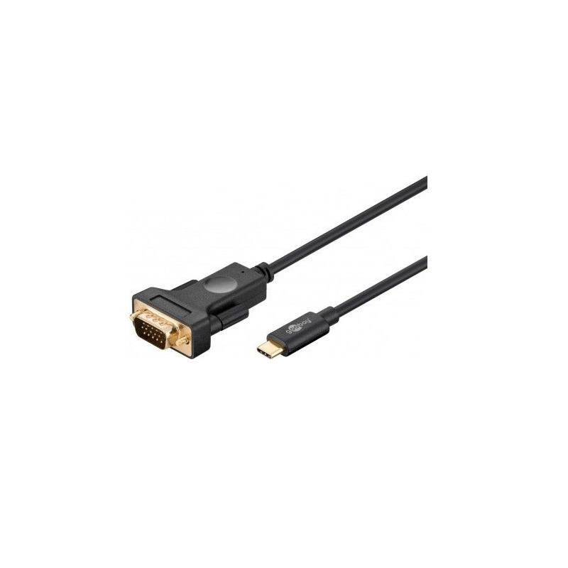 CABLE VIDEO USB-C 3.1 (M) - VGA (M) 1.8m