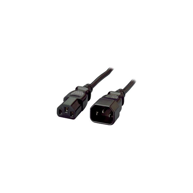 CABLE DE ALIMENTACION CPU-MONITOR NEGRO 7.5 Mts.