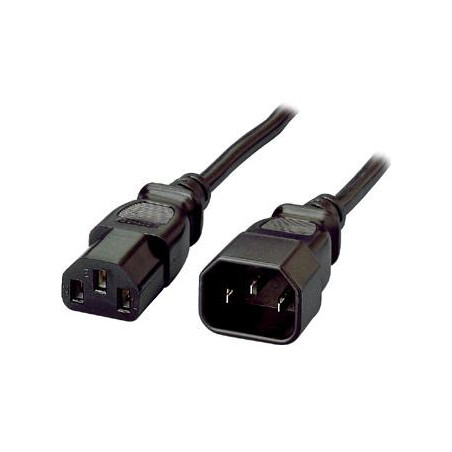 CABLE DE ALIMENTACION CPU-MONITOR NEGRO 7.5 Mts.