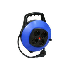CABLE PROLONGADOR ENRROLLABLE 4 SCHUKO 4H 10Mts