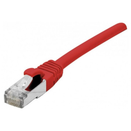 LATIGUILLO ROJO S/FTP CAT6A 1Mts.SNAGLESS